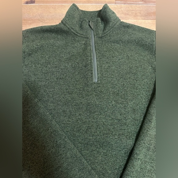 J Crew Men's Green Half-Zip Sweater Large - Picture 2 of 7